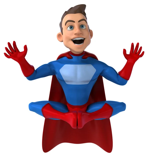 Fun cartoon superhero — Stock Photo, Image