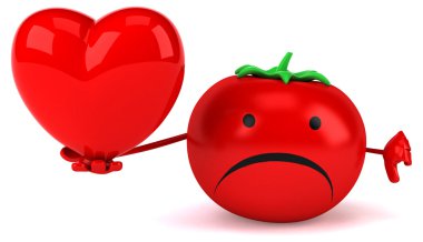 Eğlenceli çizgi film domates