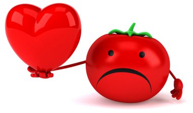 Eğlenceli çizgi film domates