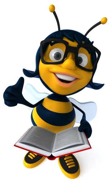 Leuke cartoon bee — Stockfoto