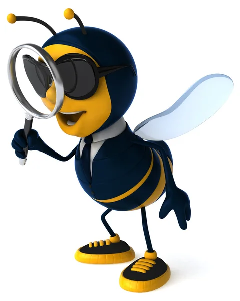 Leuke cartoon bee — Stockfoto