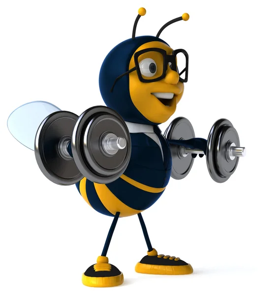 Leuke cartoon bee — Stockfoto