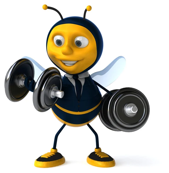 Leuke cartoon bee — Stockfoto