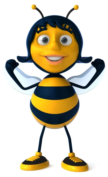 Fun cartoon bee — Stock Photo, Image