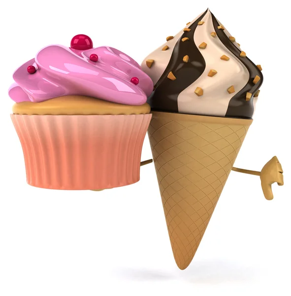 Cartoon-Eis — Stockfoto