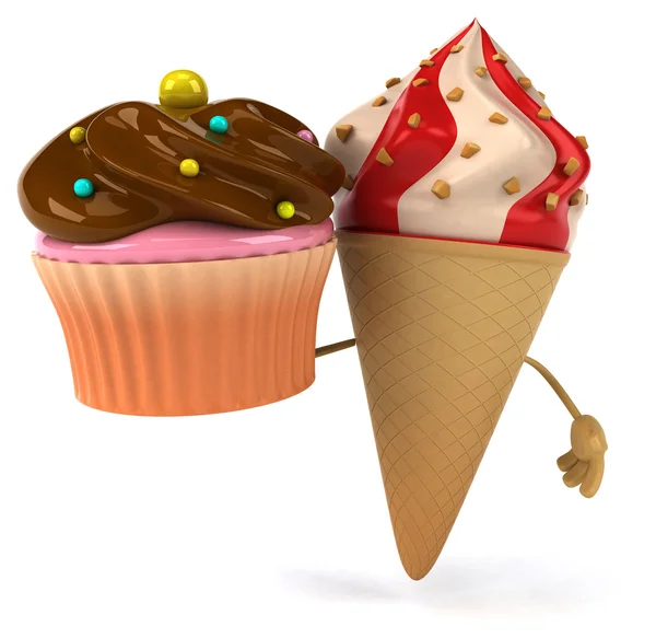 Cartoon-Eis — Stockfoto