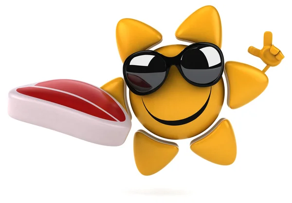 Fun cartoon sun — Stock Photo, Image