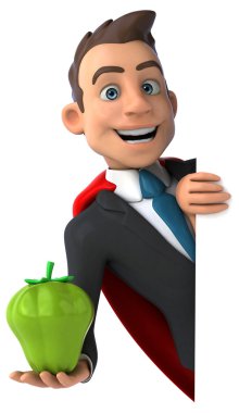 Eğlenceli karikatür işadamı