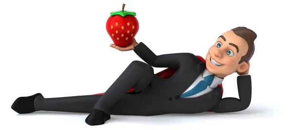 Fun cartoon businessman — Stock Photo, Image