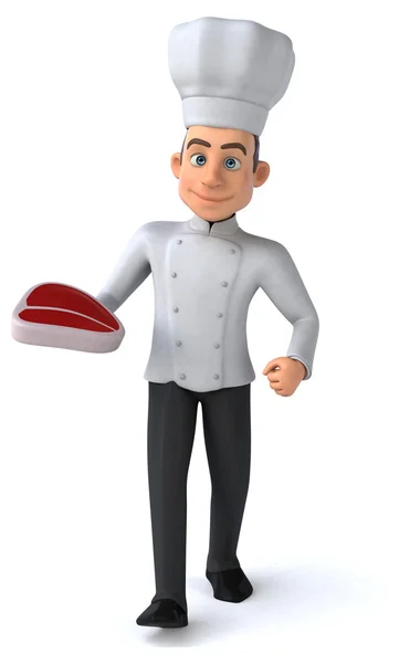 Divertido chef dos desenhos animados — Fotografia de Stock