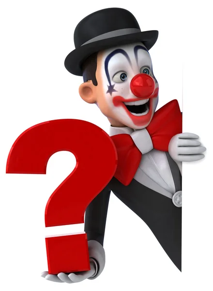 Fun cartoon clown — Stock Photo, Image