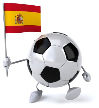 Futbol topu bayrak ile