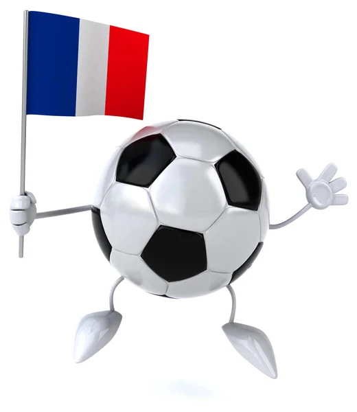 国旗とサッカー ボール — ストック写真