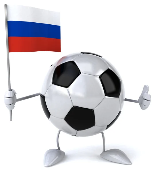 Pelota de fútbol con bandera —  Fotos de Stock