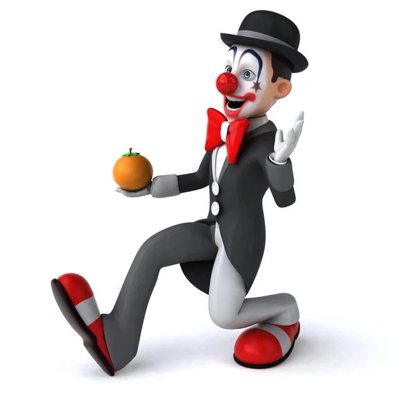 Leuke cartoon clown — Stockfoto