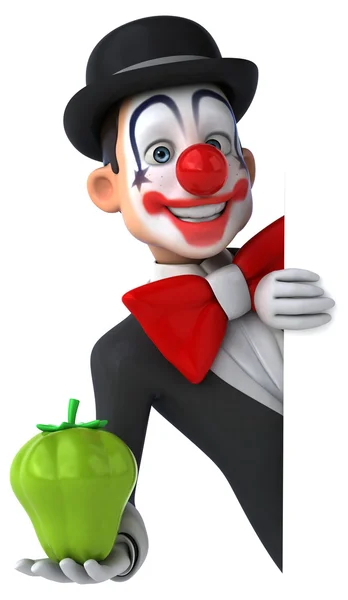 Leuke cartoon clown — Stockfoto