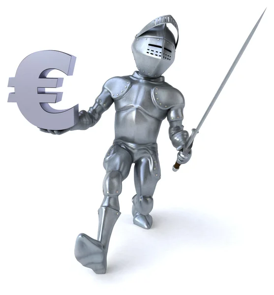 Fun cartoon knight — Stock Photo, Image