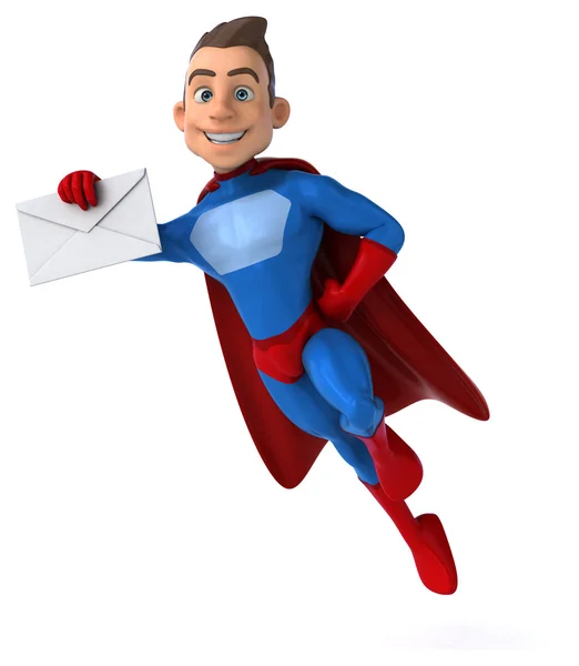 Fun cartoon superhero — Stock Photo, Image