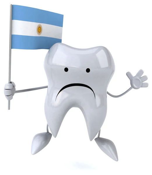 Fun cartoon tooth — Stock Photo, Image