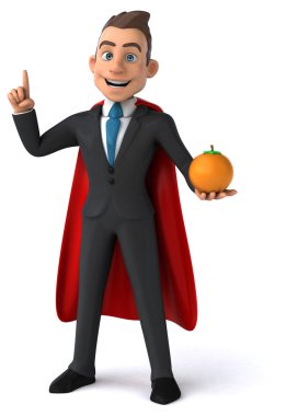 Eğlenceli karikatür işadamı