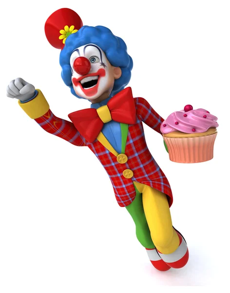 Roliga tecknade clown — Stockfoto