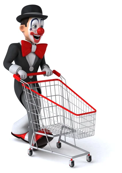 Leuke cartoon clown — Stockfoto