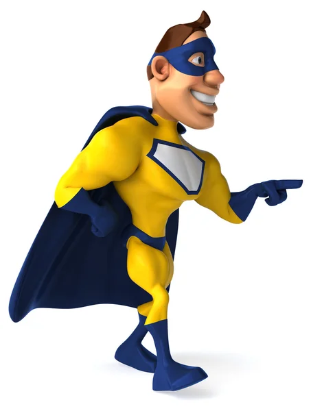 Fun cartoon superhero — Stock Photo, Image