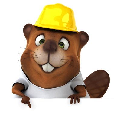 Beyaz t-shirt Beaver