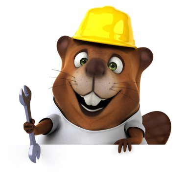 Beyaz t-shirt Beaver