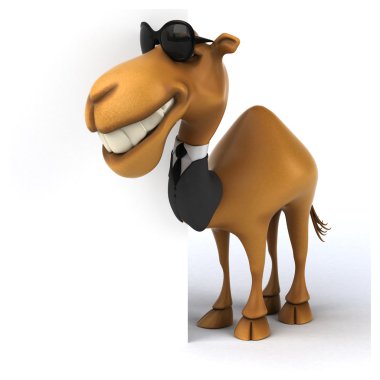 Eğlenceli çizgi film deve