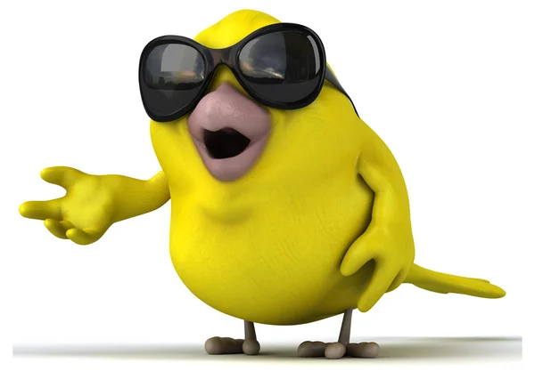 Dibujos animados pájaro amarillo —  Fotos de Stock