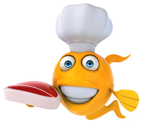 Funny cartoon fish — Stock Photo, Image