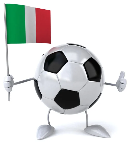 国旗とサッカー ボール — ストック写真