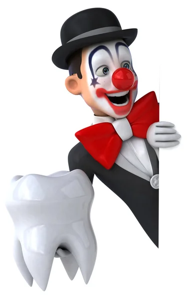 Fun cartoon clown — Stock Photo, Image