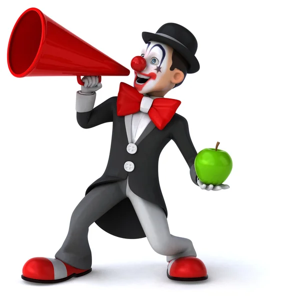 Leuke cartoon clown — Stockfoto