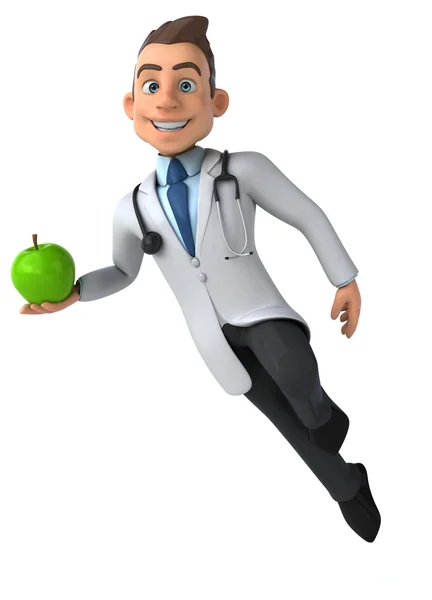 Fun cartoon doctor — Stock Photo, Image