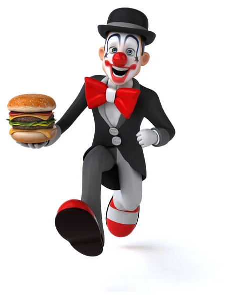 Fun cartoon clown — Stock Photo, Image