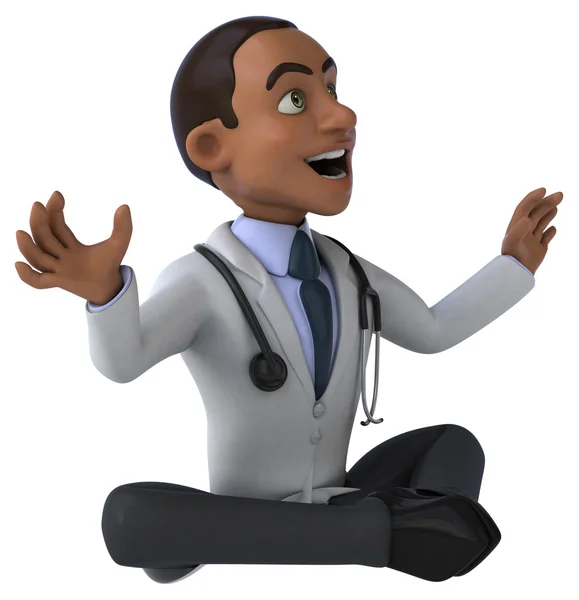 Fun cartoon doctor — Stock Photo, Image