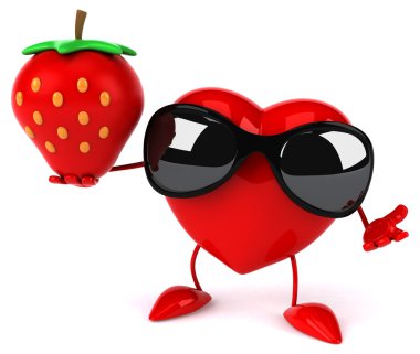 Eğlenceli çizgi film kalp