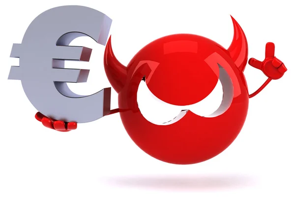 Roliga tecknade Virus med euron — Stockfoto