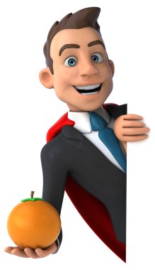 Eğlenceli karikatür işadamı