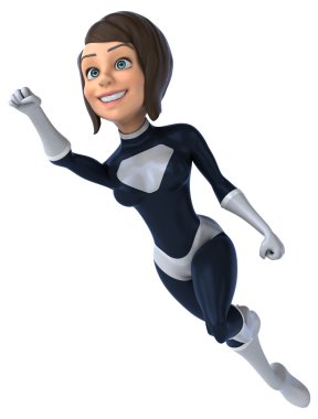 kadın süper kahraman eğlenceli