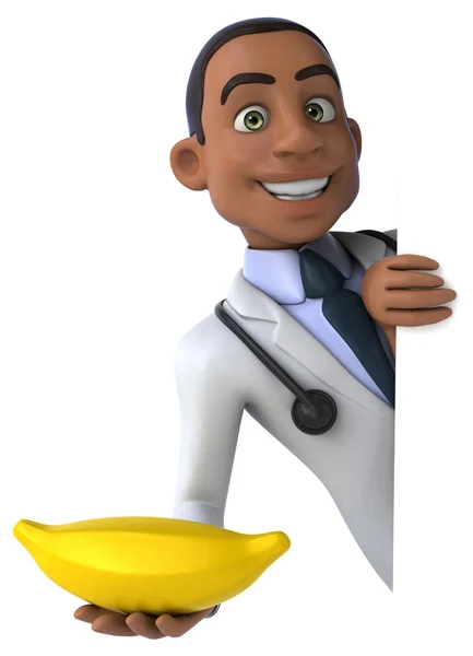 Fun cartoon doctor — Stock Photo, Image