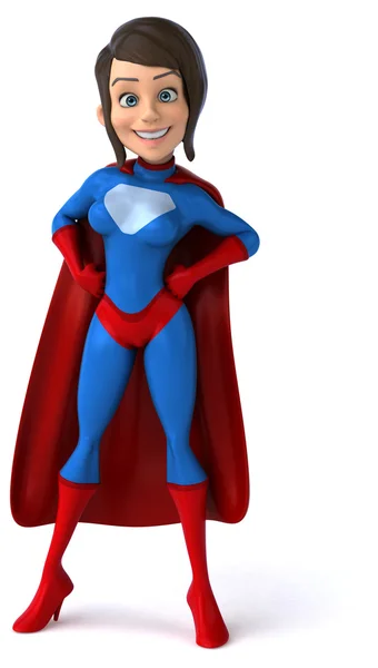 Fun female superhero — Stock Photo, Image