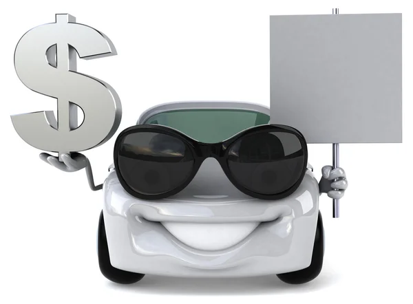 Fun cartoon car — Stock Photo, Image