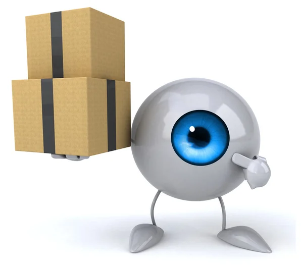 Ojo divertido con cajas — Foto de Stock