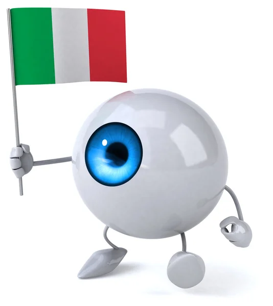Fun eye with flag — Stock Photo, Image