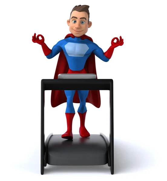 Fun cartoon superhero — Stock Photo, Image