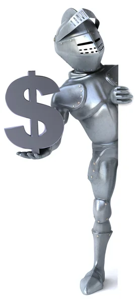 Fun cartoon knight — Stock Photo, Image