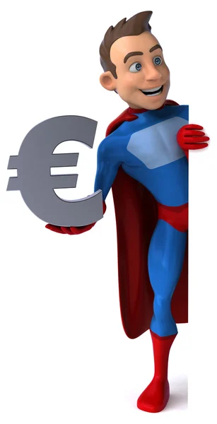 Fun  cartoon superhero — Stock Photo, Image